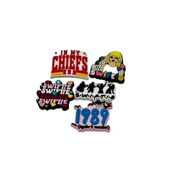 5 Pack of Swiftie Inspired Taylor Bag/Shoe Charms*Crocs and others‎ - Picture 1 of 2